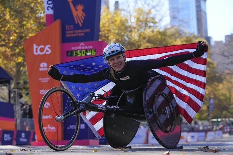 Abdi Nageeye of the Netherlands and Sheila Chepkirui of Kenya win the New York City Marathon
