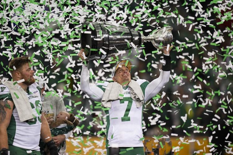 Riders beat Als 25-17 to give MVP Trevor Harris his first Grey Cup as a starter