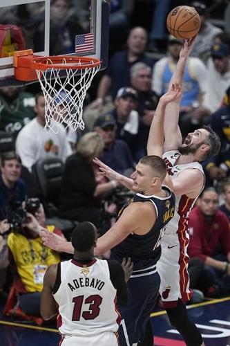 Heat roar back in final quarter, beat Nuggets 111-108 to tie NBA Finals