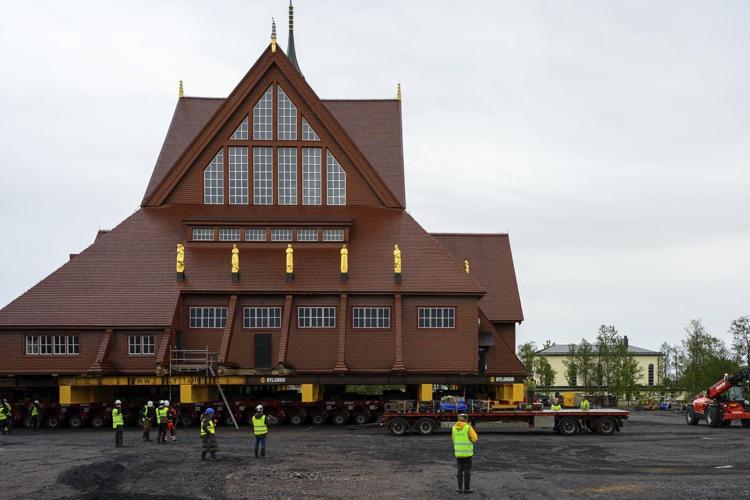 How do you move a beloved Swedish church down the road? With prayer, engineering and some Eurovision