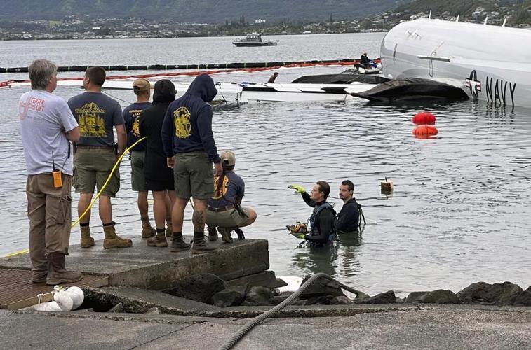 US Navy plane removed from Hawaii bay after it overshot runway. Coral damage being evaluated
