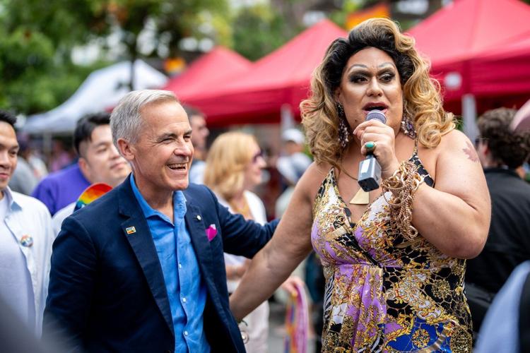 Prime Minister Mark Carney attends Vancouver Pride parade after meeting with premier