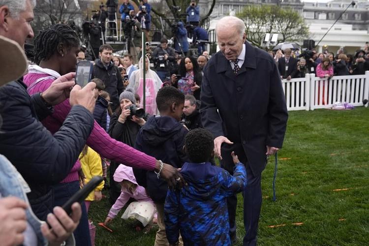 White House Easter egg roll draws a huge crowd after storm-delayed start