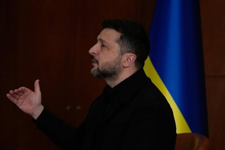 A long Mideast war could take away from support for Ukraine, Zelenskyy tells the AP