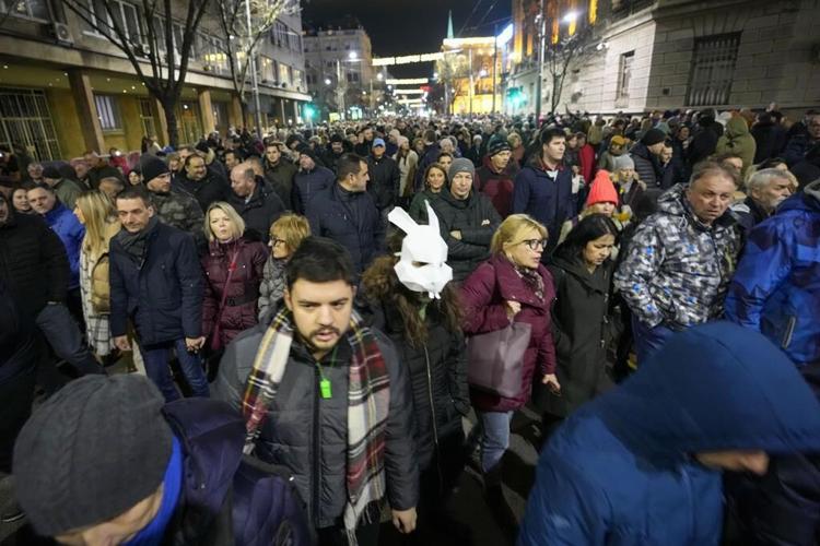 Serbian opposition supporters return to the streets claiming fraud in last month's election