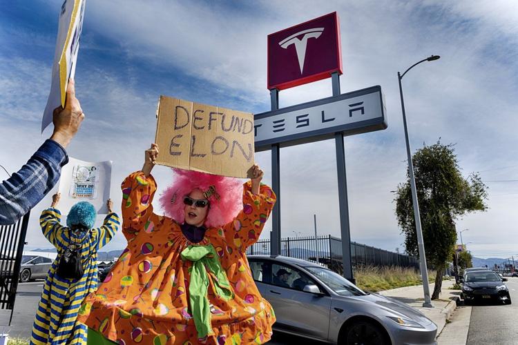 PHOTO COLLECTION: Elon Musk Protests