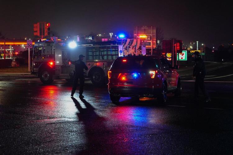Photos show the scene of a collision on a runway at LaGuardia Airport in New York