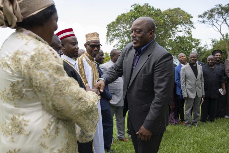 Former Congolese leader Kabila meets with religious leaders in rebel-controlled city