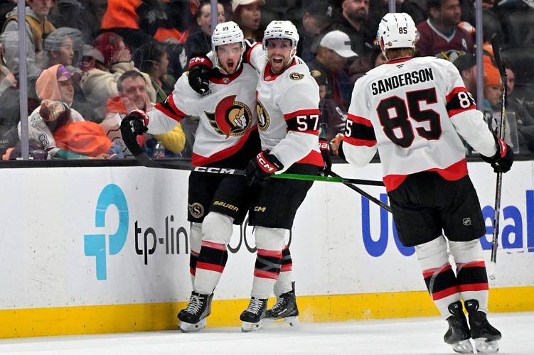 Batherson's deflection leads to winning goal in Senators' 3-2 victory over Ducks