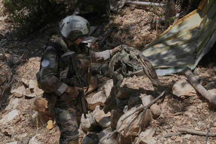 Hidden in the hills: photos of French peacekeepers uncovering Hezbollah's remnants in Lebanon