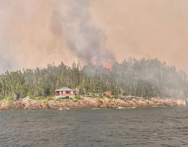 Crews working to contain wildfire that has damaged cabins in Newfoundland