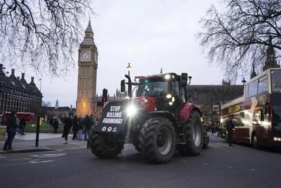 UK farmers in tractors head to Parliament to protest rules they say threaten livelihoods