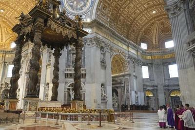 Cardinal performs rite to restore Vatican altar desecrated by man's naked protest