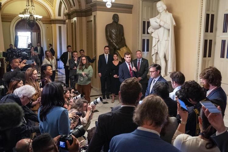 New Speaker Mike Johnson heads to the White House to discuss Biden's bid for Israel and Ukraine aid