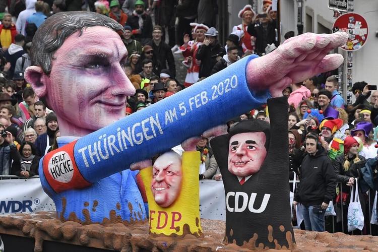Prominent figure in German far-right party going on trial over alleged use of Nazi slogan