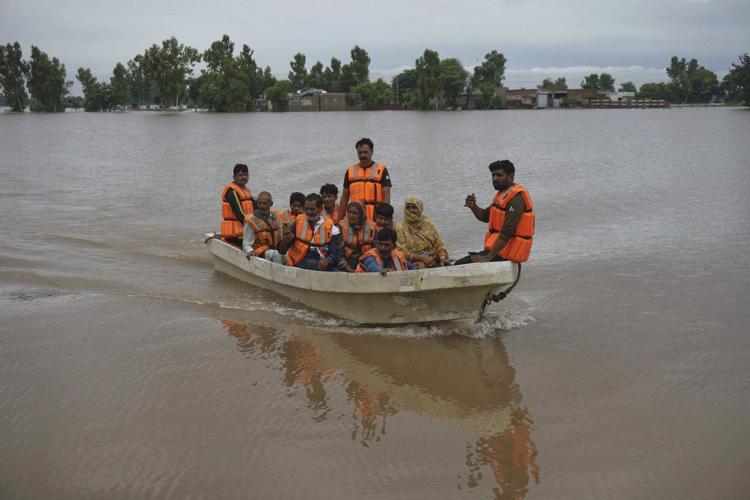Pakistani rescuers use drones to help evacuate thousands as floods devastate Punjab