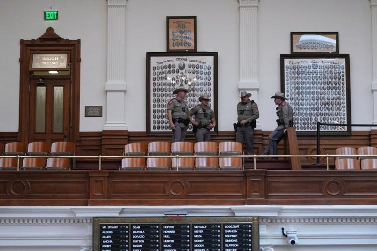 Texas Democrat spends night in Legislature protesting police shadowing in redistricting battle