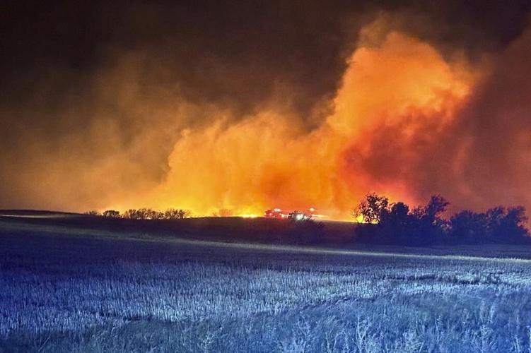 Weekend wildfires lead to 1 death, large areas burned in western North Dakota