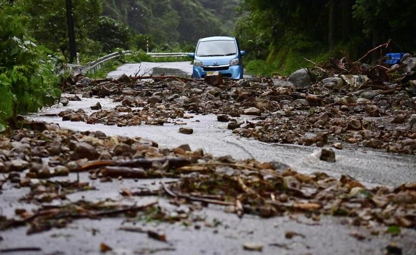 Heavy rain pounds northcentral Japan leaving 1 person dead and several others missing