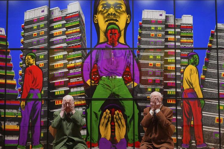 PHOTO COLLECTION: Britain Gilbert & George Exhibition