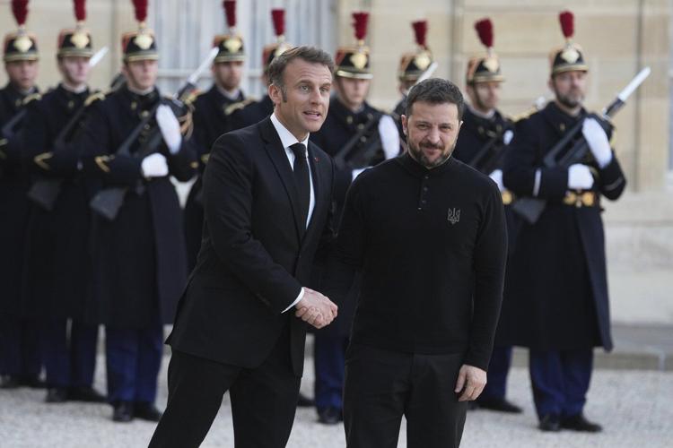 Macron says a proposed European force for Ukraine could 'respond' if attacked by Russia.