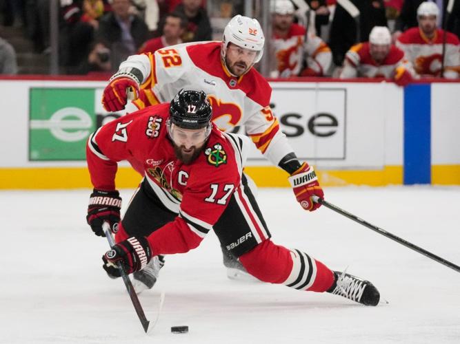 Backlund and Sharangovich lead Flames to 3-1 road win over Blackhawks