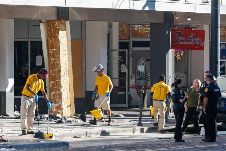 A car fleeing police slams into a bar in Florida, killing 4 and injuring 11