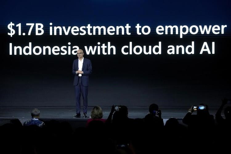 Microsoft will invest $1.7 billion in AI and cloud infrastructure in Indonesia