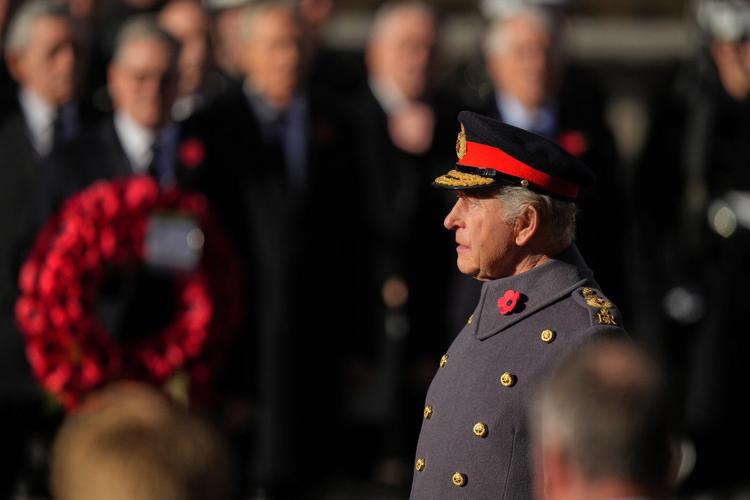 King Charles III leads Britain's Remembrance Sunday ceremony for war dead