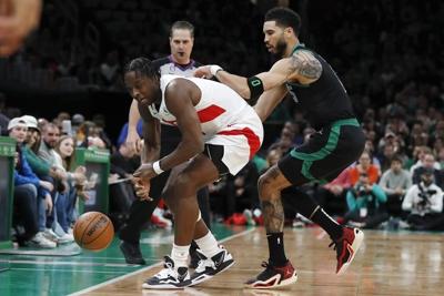 Hauser scores career-high 26, Celtics beat Raptors 121-102