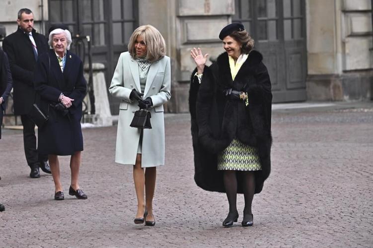 France's Macron gets a ceremonial welcome in Sweden at the start of a 2-day state visit