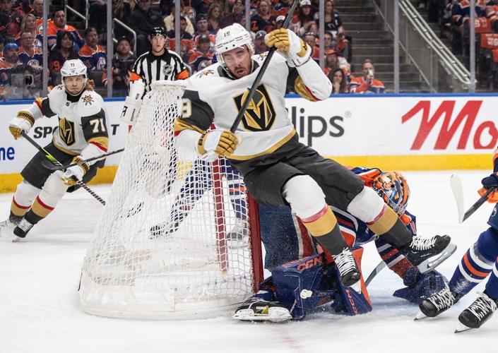 Golden Knights beat the buzzer to stun Oilers 4-3, trim series deficit to 2-1