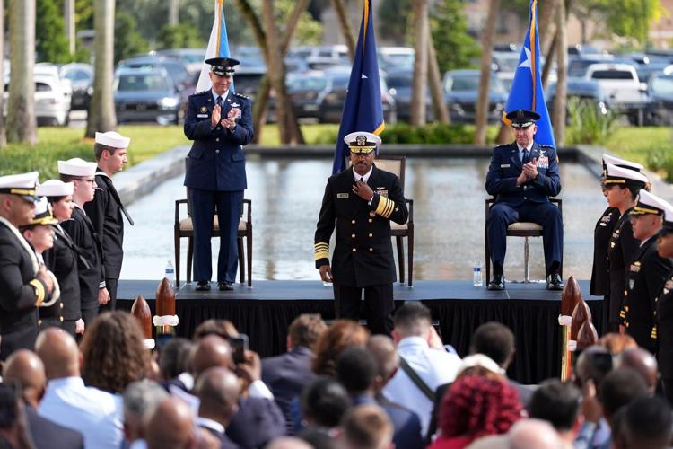 Admiral hands over leadership of command overseeing the Trump administration's boat strikes