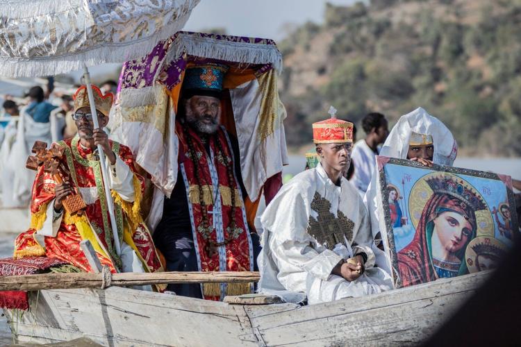 Photos show Ethiopian Orthodox Christians celebrating Timket, the baptism of Jesus