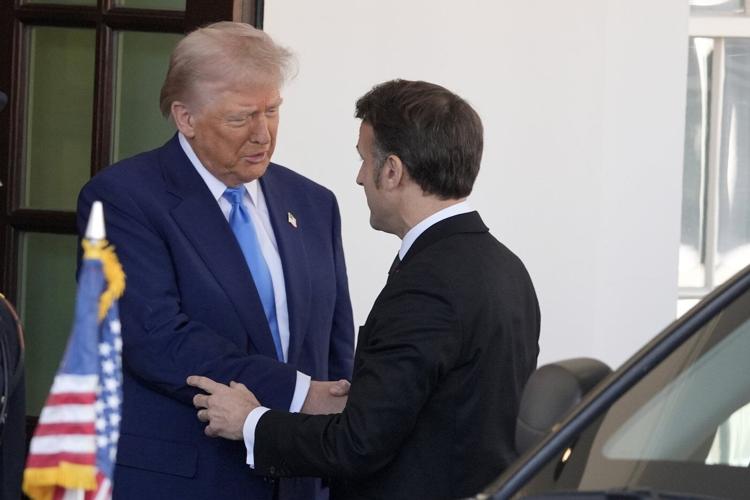 Trump expresses hope Russia's war in Ukraine is nearing an endgame as he meets with France's Macron
