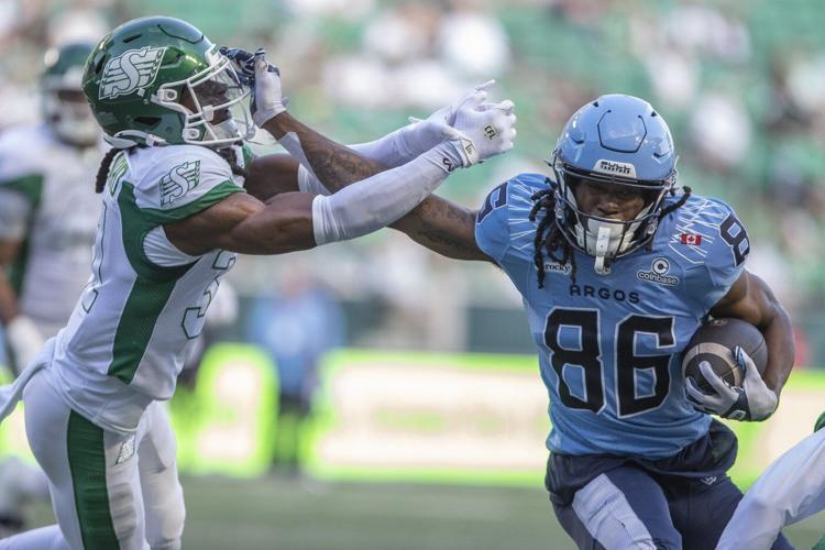 Kelly throws for over 300 yards, leads Argos to 40-34 win over Roughriders