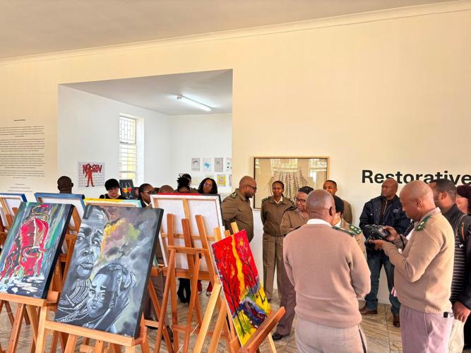 South African prisons open art galleries to showcase inmates' work