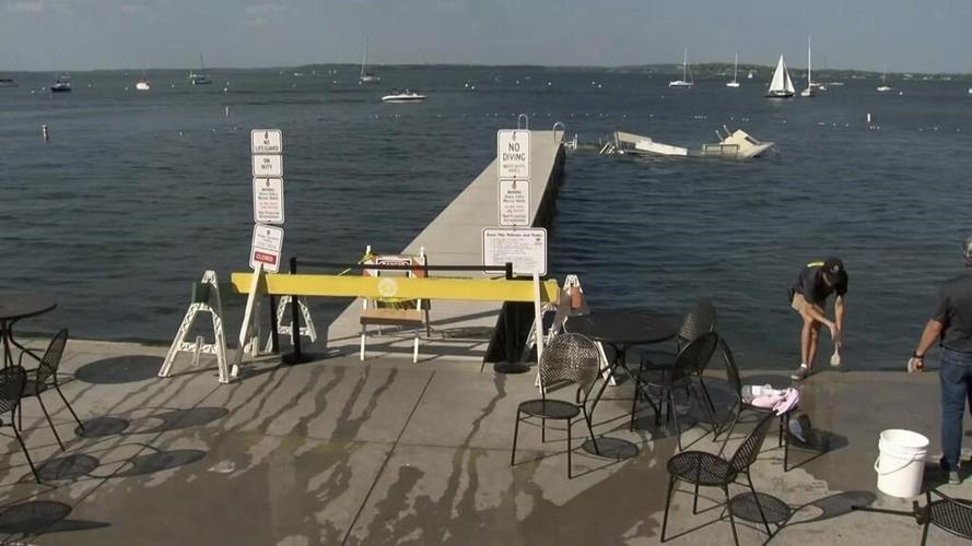 Pier collapses on University of Wisconsin campus. One hospitalized, 20 others slightly injured