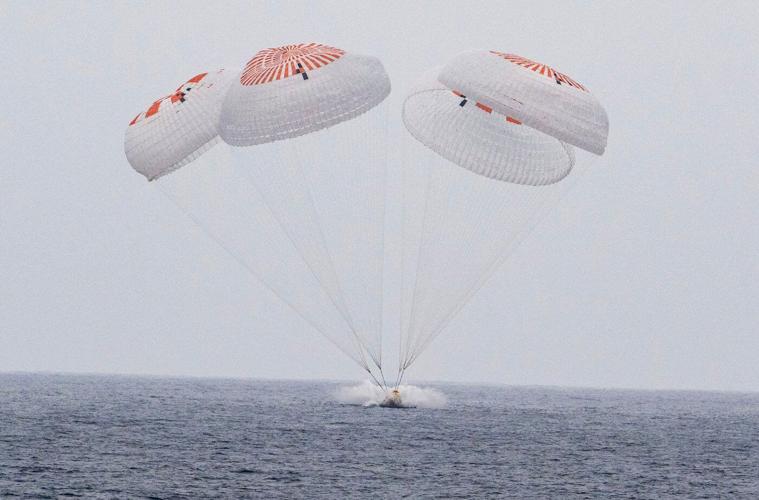 Astronauts return to Earth with SpaceX after 5 months at the International Space Station