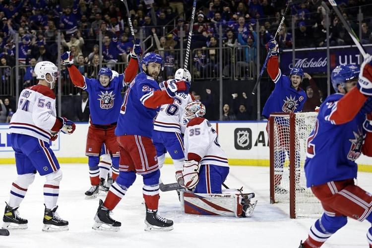 Caufield's goal lifts Canadiens past Rangers 2-1