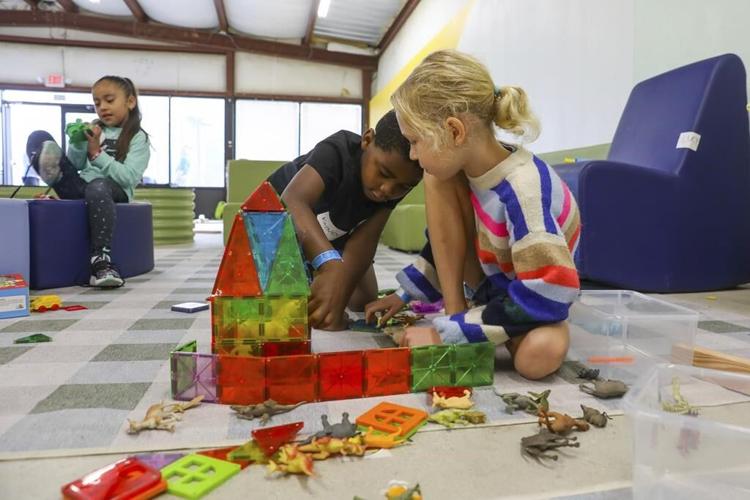 This camp provides a safe space for kids to learn and play after Hurricane Helene
