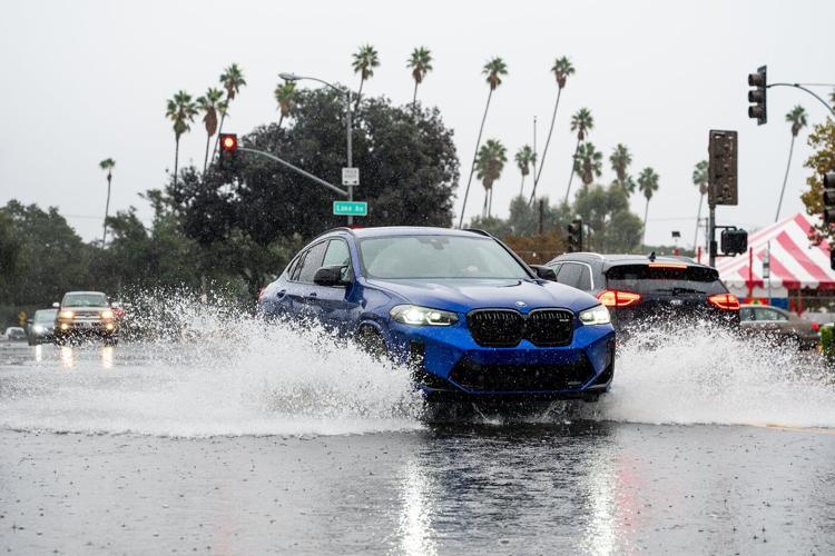 Lingering thunderstorms bring flooding risk after atmospheric river drenches much of California