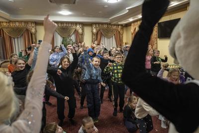 On the holidays, efforts to distract Ukrainian kids from war