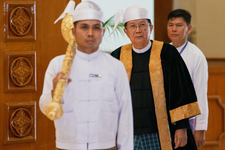 Myanmar’s parliament elects ruling general as president, keeping the army in charge