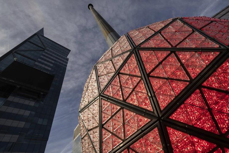 Final crystal triangles installed on Times Square ball ahead of New Year's Eve