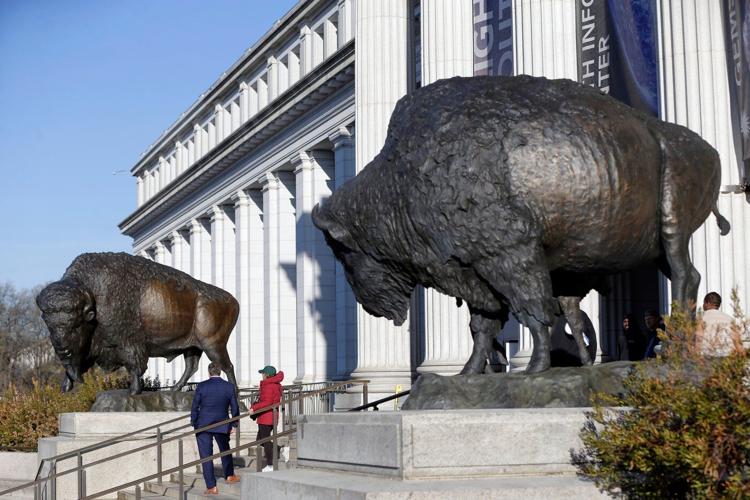 America's official mammal, the bison, gets a bronze tribute for the country's 250th birthday