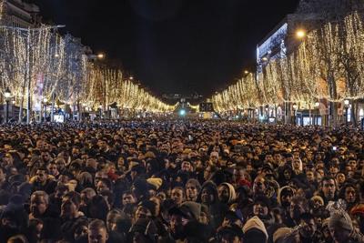 Olympic host country France sees less New Year's Eve disorder as it celebrates 2024's arrival