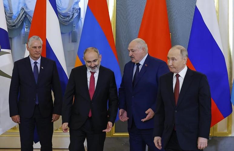 Armenia's prime minister in Russia for talks amid strain in ties