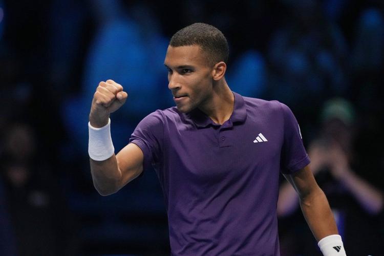Resilient Auger-Aliassime comes back from the brink in ATP Finals win over Shelton