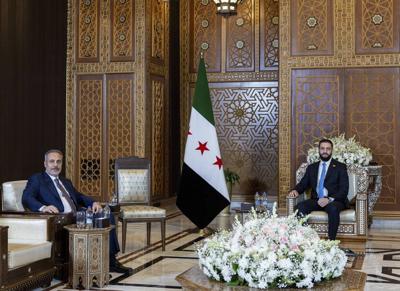 Turkish foreign minister meets Syrian interim president in the aftermath of sectarian violence